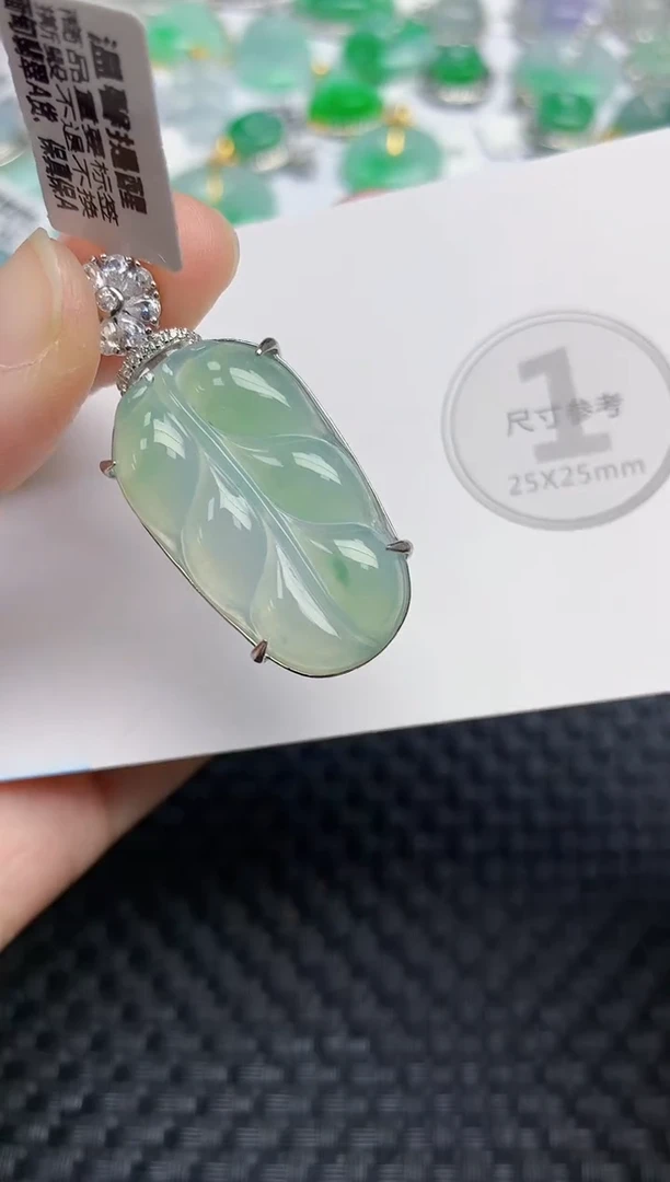 颈饰未镶嵌翡翠天然缅甸A货翡翠百元以上9元证书费自理