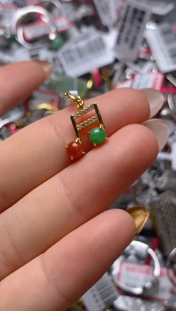 银S925镶嵌戒指翡翠百内无证书