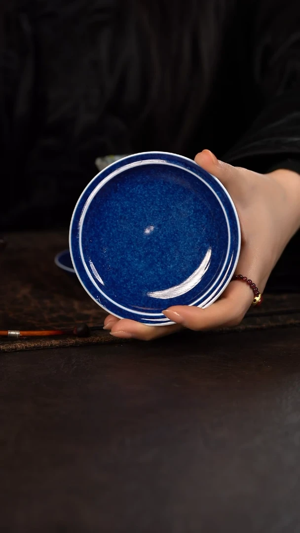 【闪购商品】杯初蓝舍洒蓝纯色小杯垫