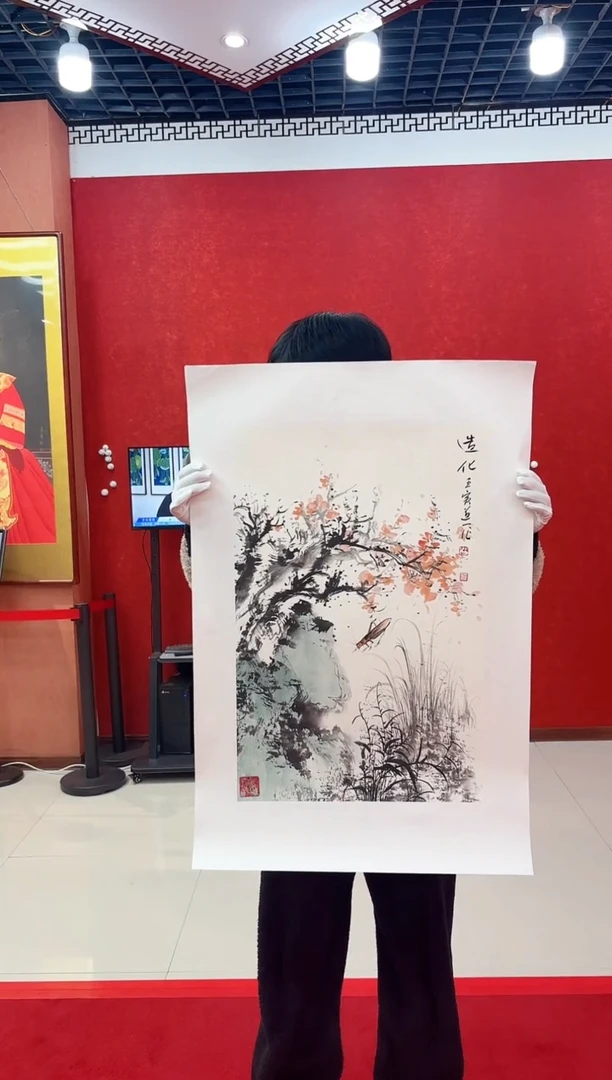 【闪购商品】国画国画道一老师亲笔绘画作品D10