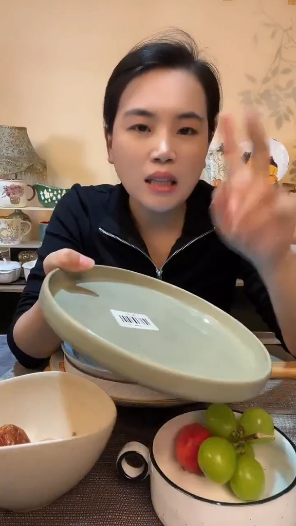 瓷片8英寸盘 微瑕介意勿拍