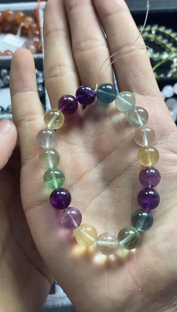 【闪购商品】水晶手链未镶嵌萤石单圈手链
