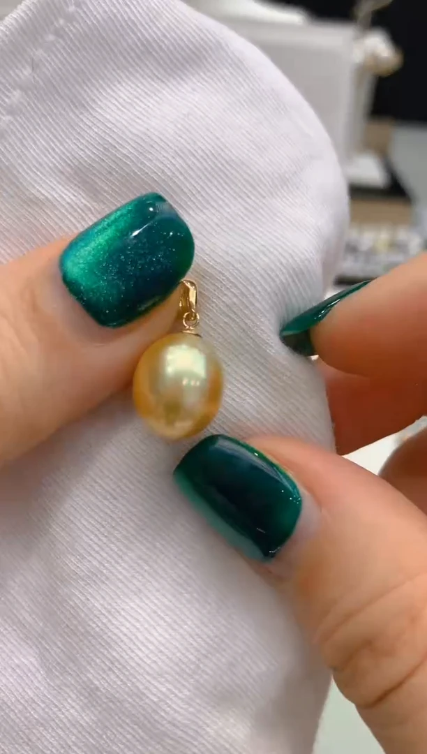 【闪购商品】海水珍珠吊坠18K金镶嵌61 10-11mm