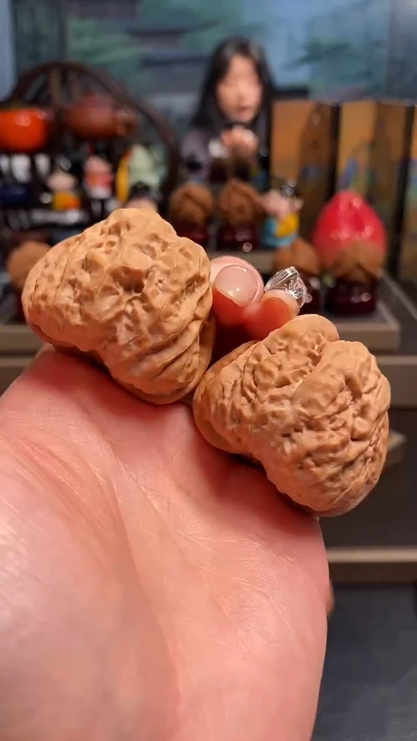 【闪购商品】文玩核桃把件D 25蛤蟆头42尺