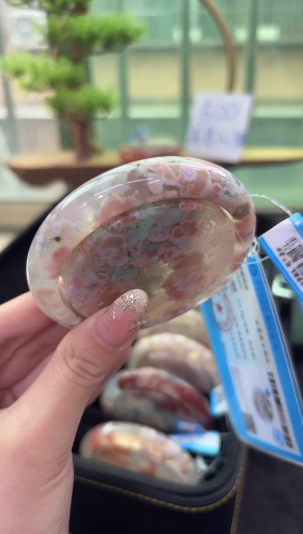 未镶嵌手镯石英质玉C128(58圈赠送镯心)