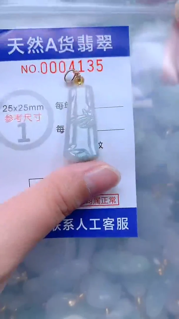 翡翠未镶嵌吊坠(不含链)1