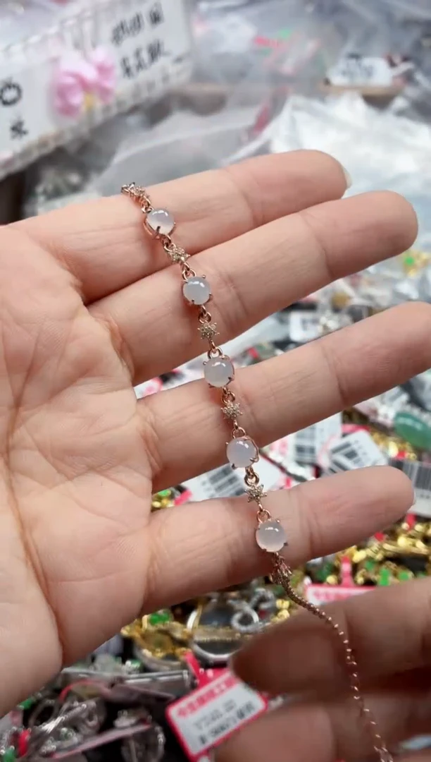 银S925镶嵌戒指翡翠天然A货缅甸翡翠