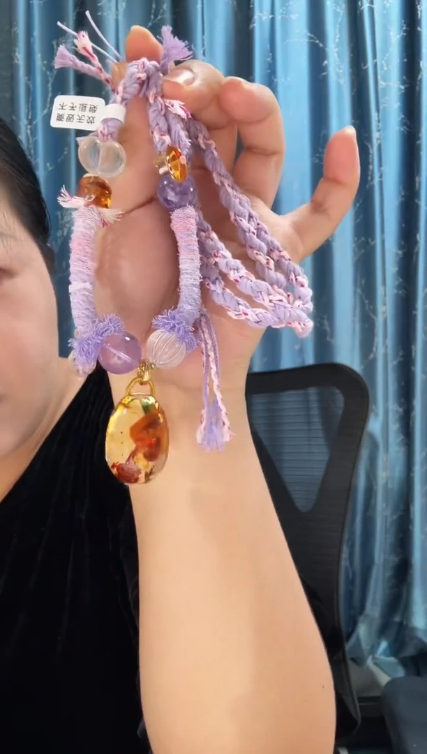 琥珀（花珀）项链未镶嵌花珀项链