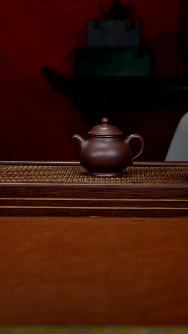 茶壶紫砂  MXW   紫茄泥    高潘壶    170cc
