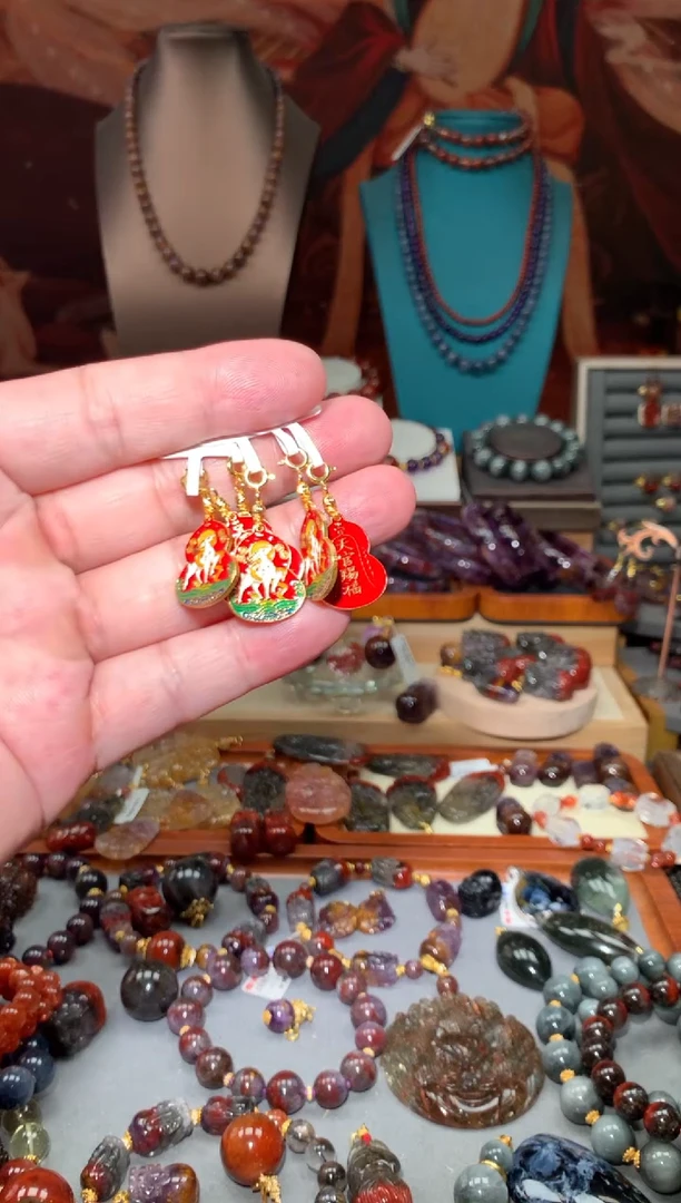 未镶嵌珠宝半成品水晶福禄牌，一个