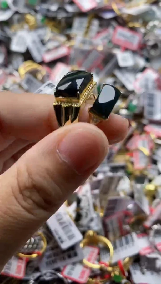 银S925镶嵌戒指翡翠333    5