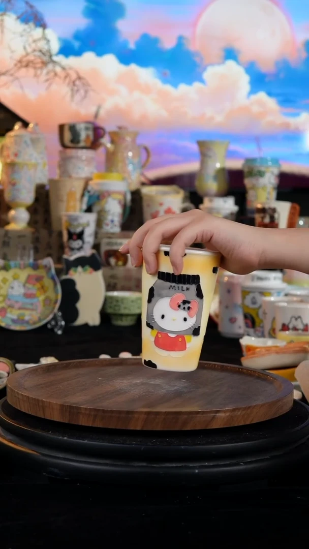 陶瓷便携款手工手绘景德镇陶瓷
