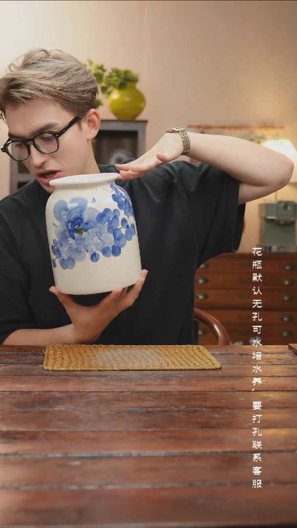 景德镇手作艺术感花瓶