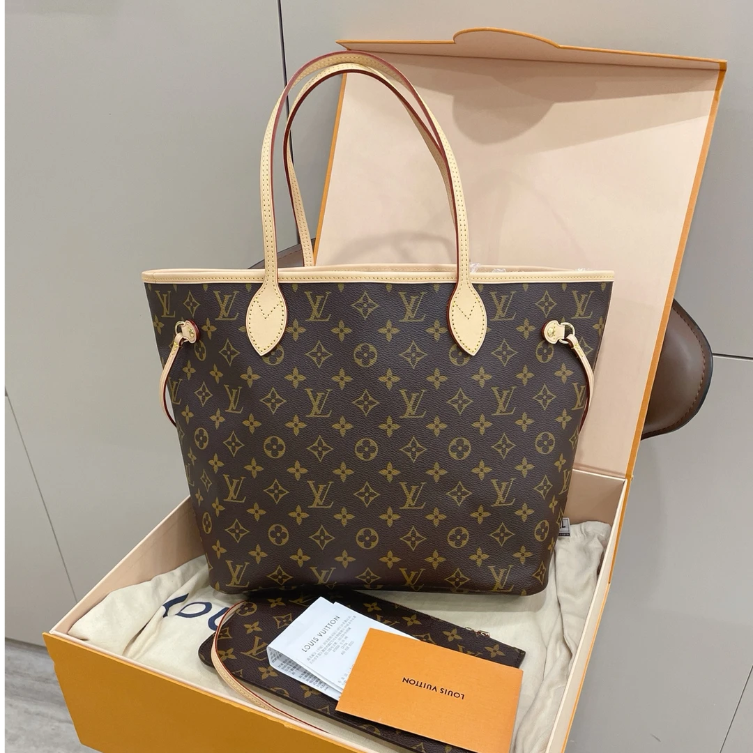 未使用 LouisVuitton/路易威登 neverfull老花子母包/7ZH39114