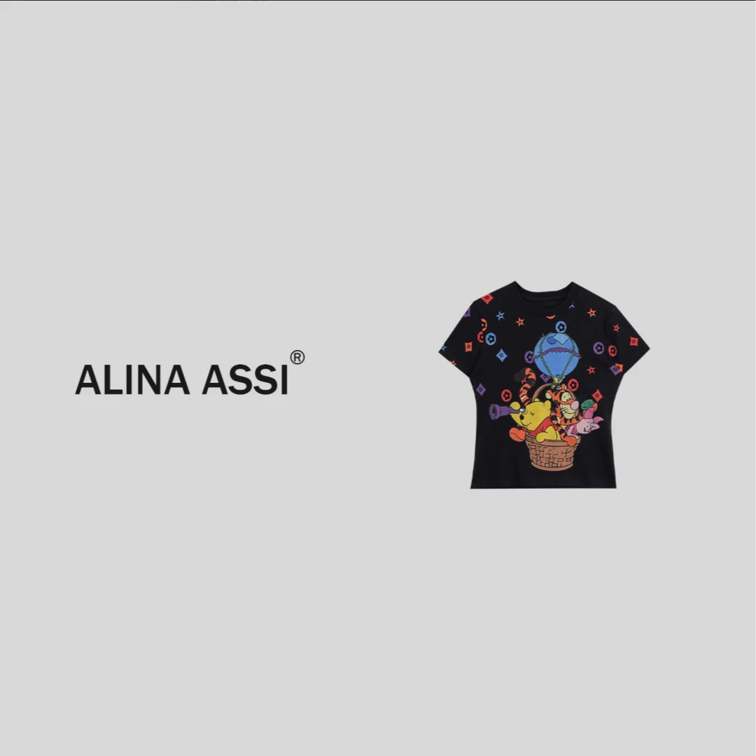 【一个艺】2025春夏新款百搭时尚T恤简约显瘦短袖上衣YMU328