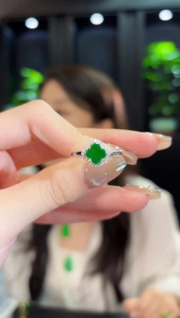 翡翠戒指未镶嵌919缅料A货/多样性发货/一件