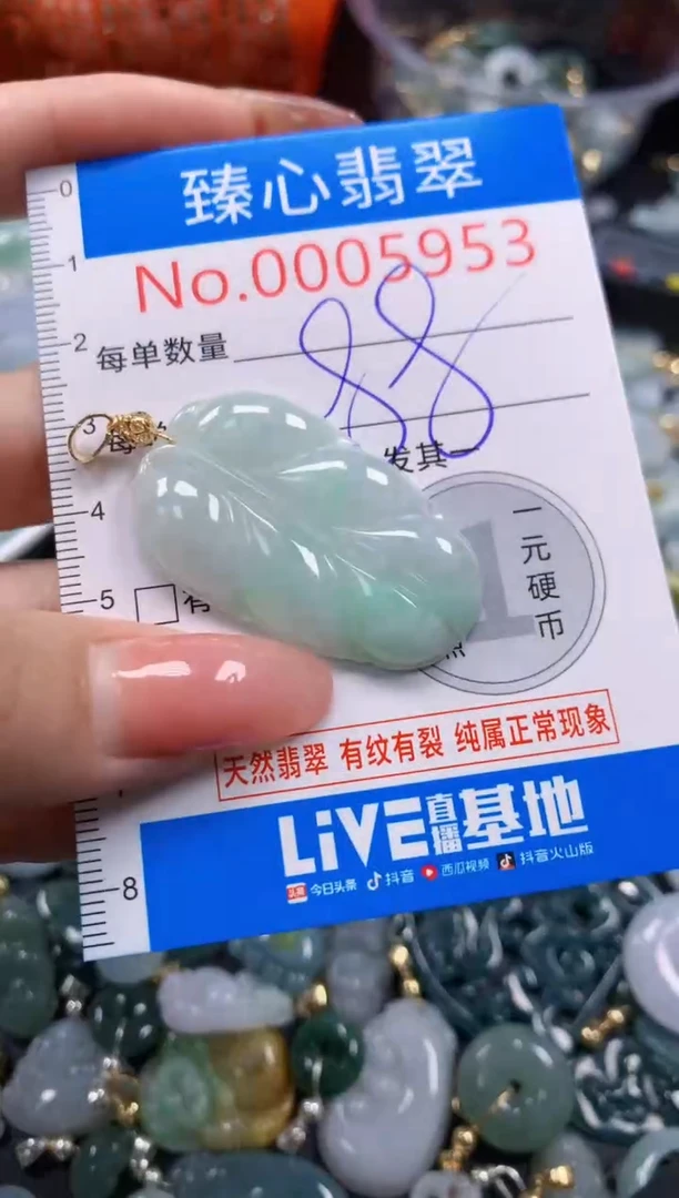 翡翠未镶嵌颈饰5953