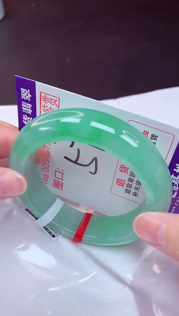 未镶嵌手镯翡翠57（48小时鉴赏期 ）