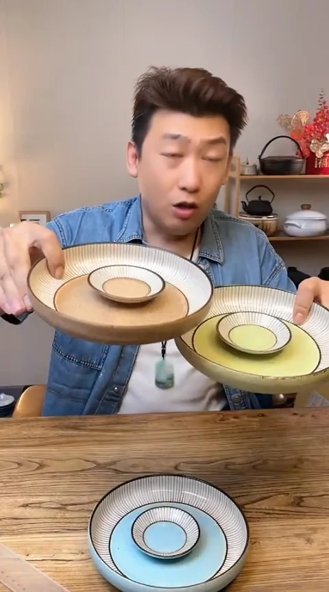 陶瓷16671三盘三碟··········