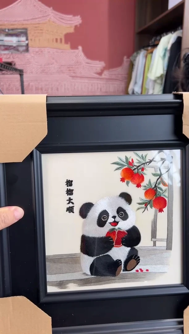 刺绣新款苏绣纯手工刺绣摆件