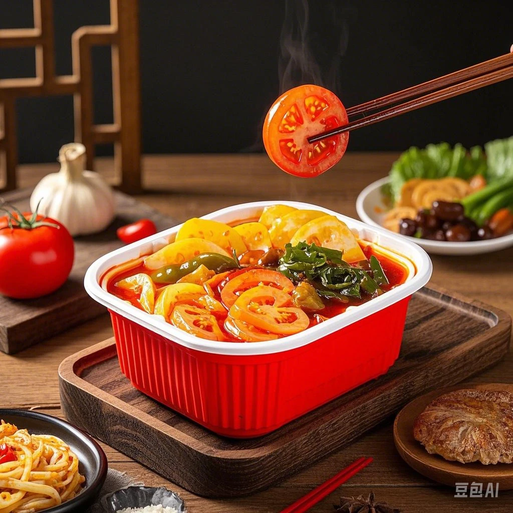 整箱批发速食夜宵番茄自加热火锅自助火锅馋嘴小食品零食工厂直销