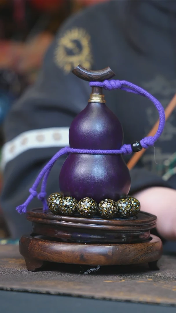 【闪购商品】YH258大漆酒葫芦不包手串及旋转底座