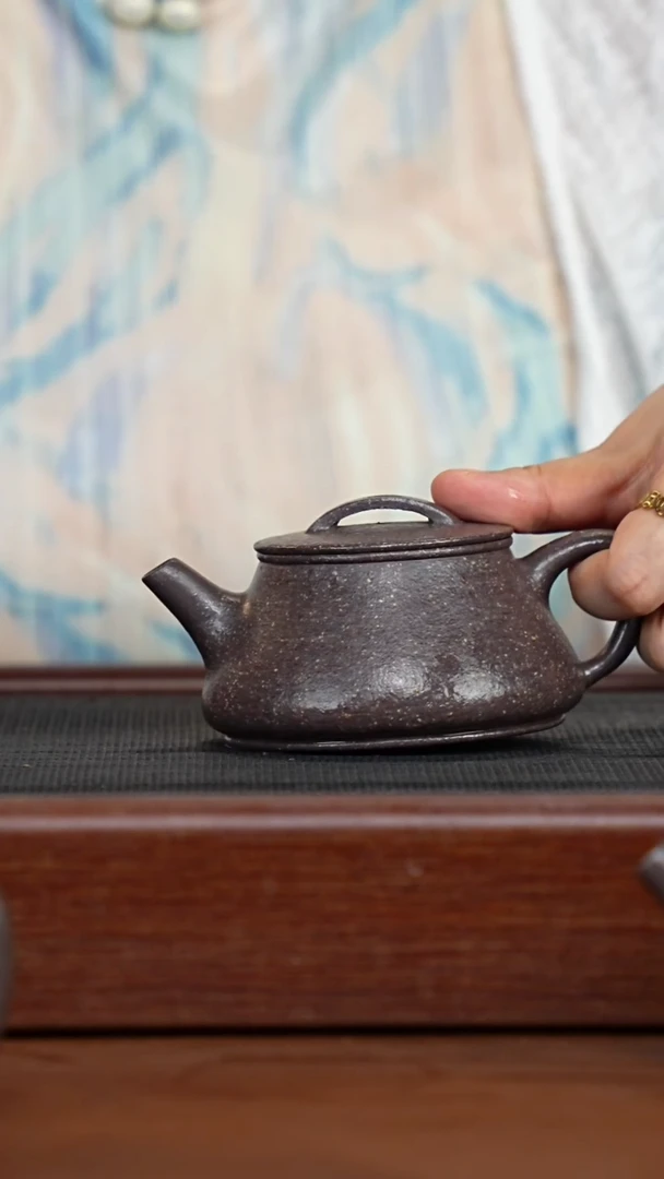 茶壶紫砂16目粗砂天青瓦瓢