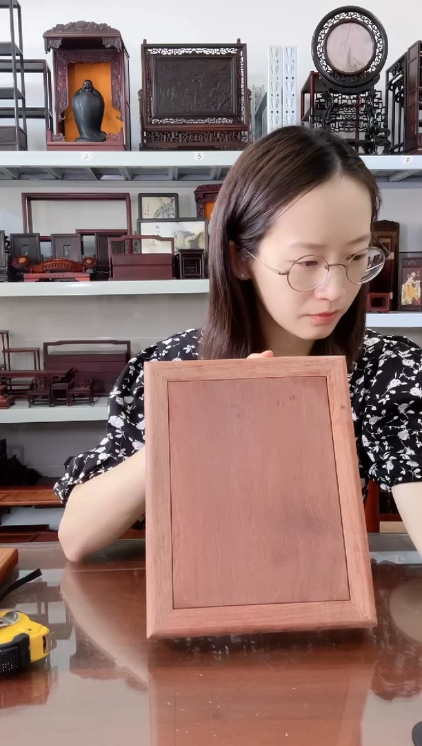 大果紫檀（缅甸花梨）长方底座26*21   39