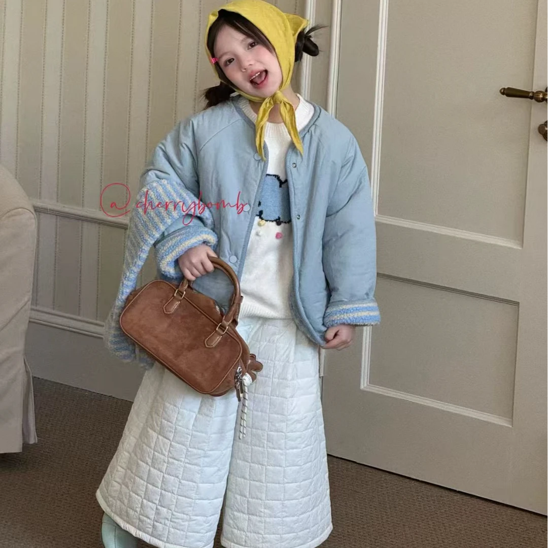 棉小九 儿童毛毛双面韩系外套（中童）751193