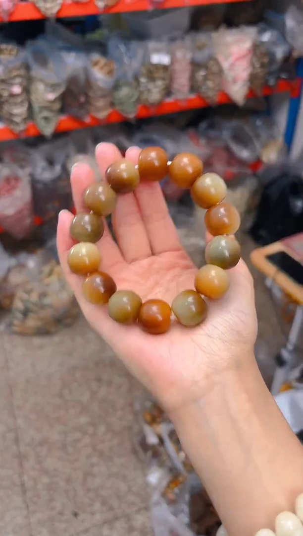 吊坠菩提根/象牙果敦煌大卡桶珠单圈