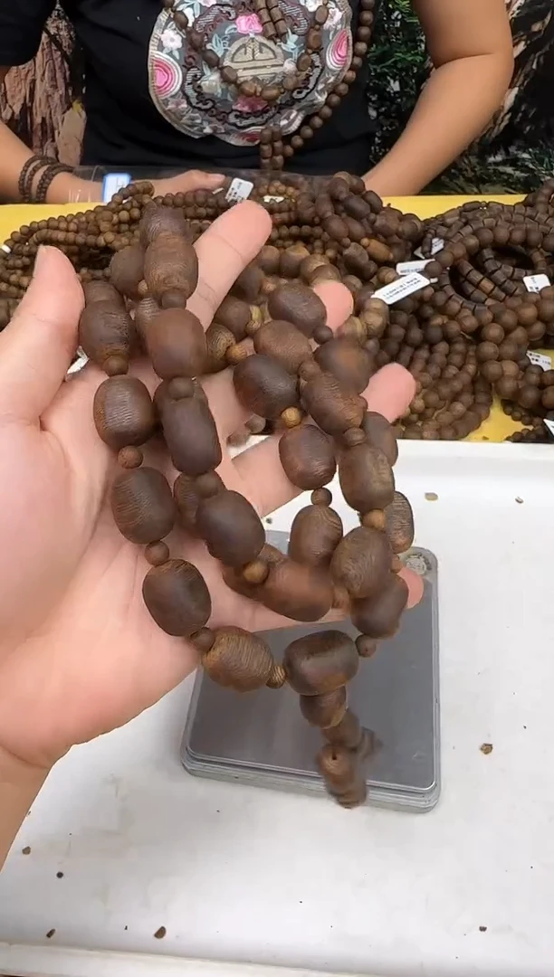 手串沉香奇楠莺歌绿沉水浮留疤珠多圈100克多样性发一条