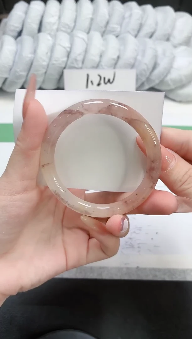 石英质玉手镯未镶嵌61-干枯玫瑰55