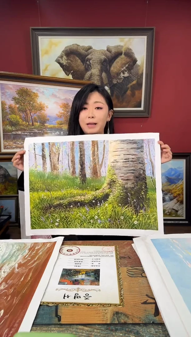 油画【2号】约53*35cm丨朝鲜原创纯手绘孤品油画丨顺丰包邮