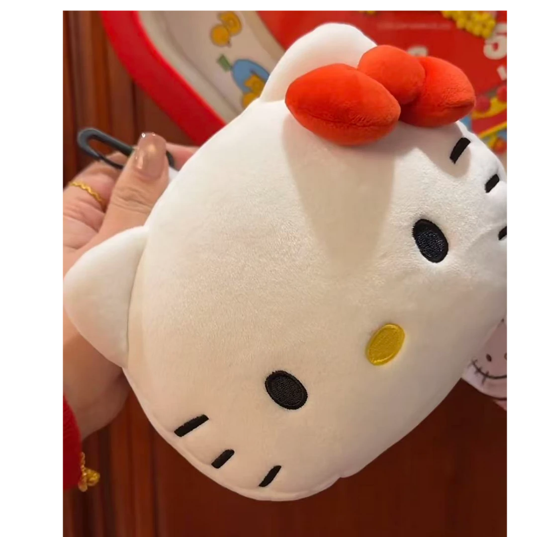 三丽鸥正版授权Kitty眼罩颈枕二合一毛绒床头车载午睡靠枕