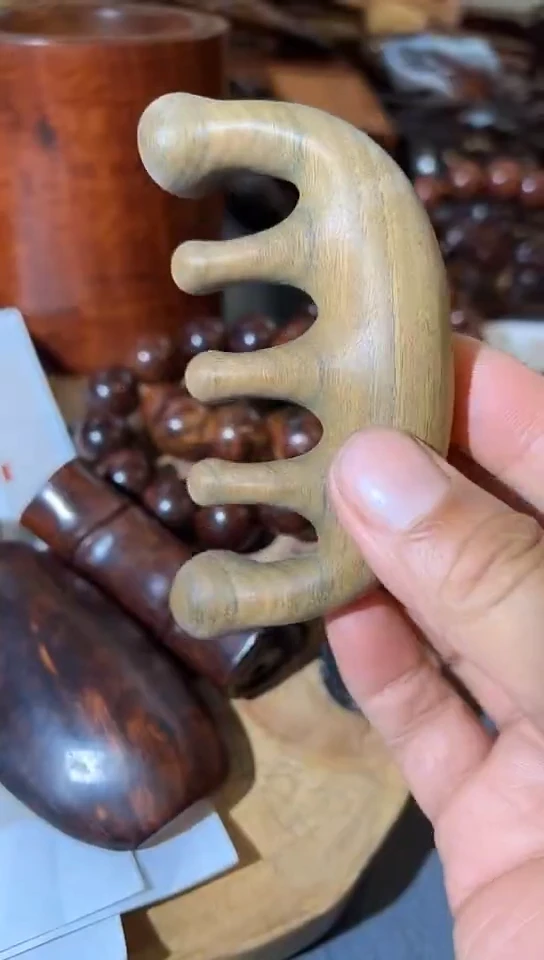 紫檀木类端景台阿根廷绿檀梳子