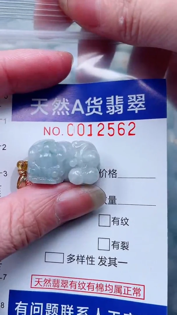 翡翠未镶嵌吊坠(不含链)1