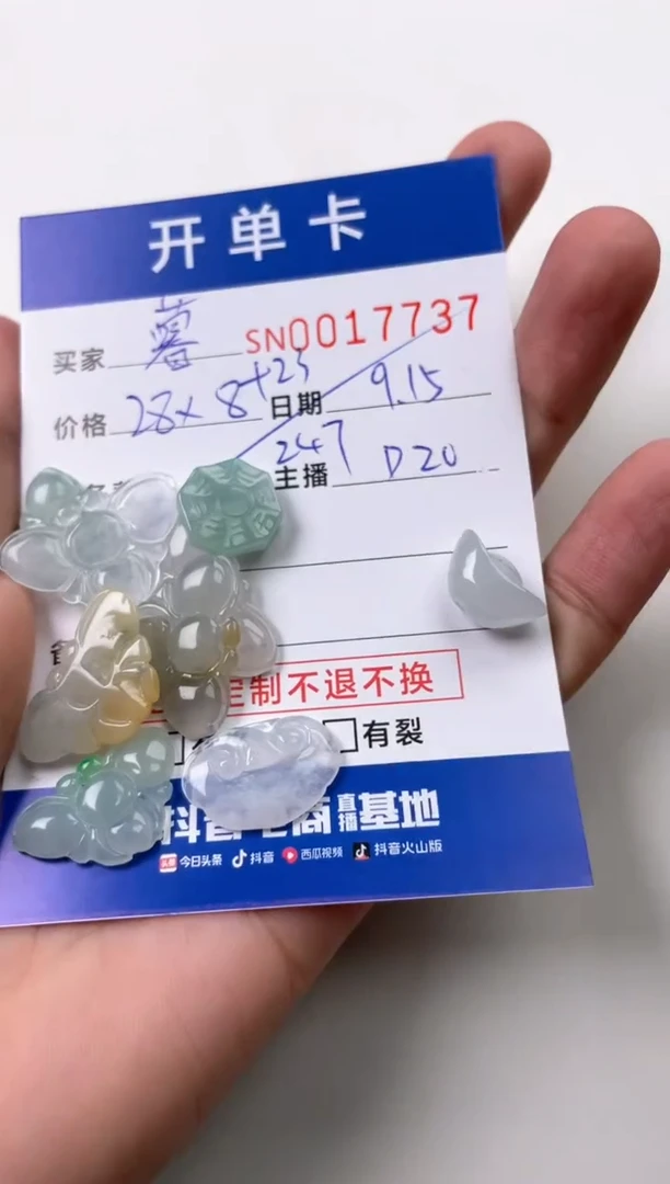 颈饰未镶嵌翡翠暮**汇00017737