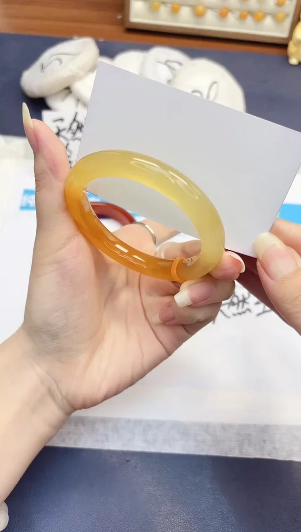 石英质玉手镯未镶嵌379-财气镯-圈口56