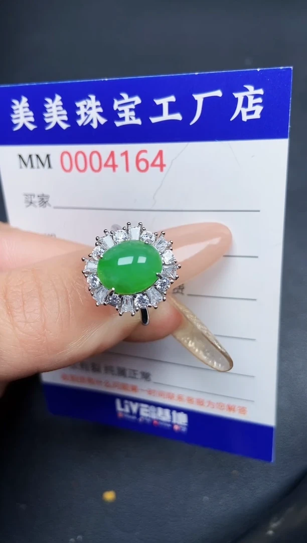 【闪购商品】翡翠颈饰银S925镶嵌4164