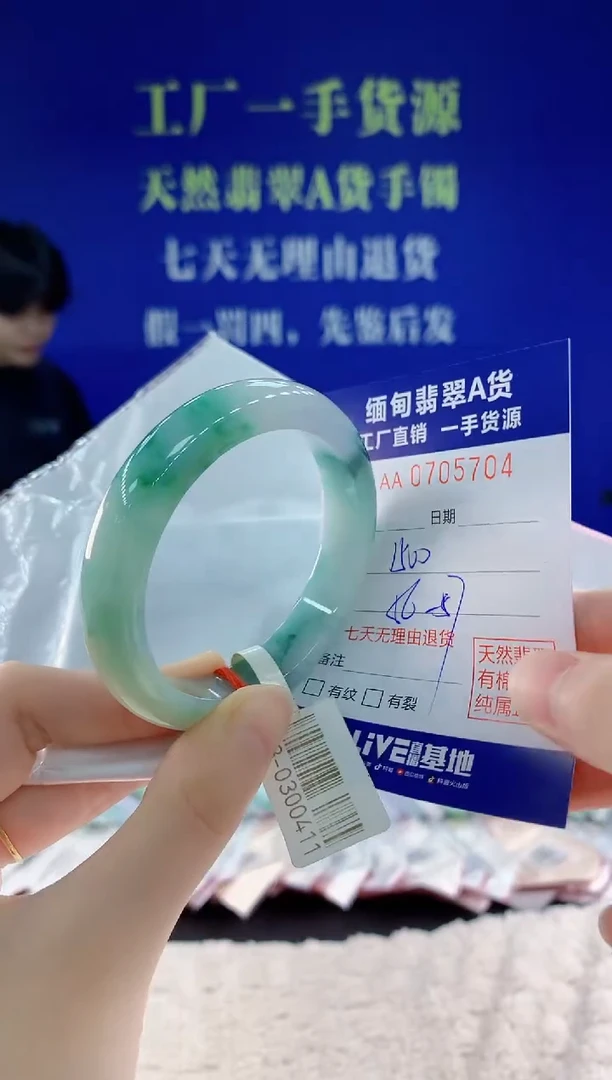 未镶嵌手镯翡翠04天然翡翠A货