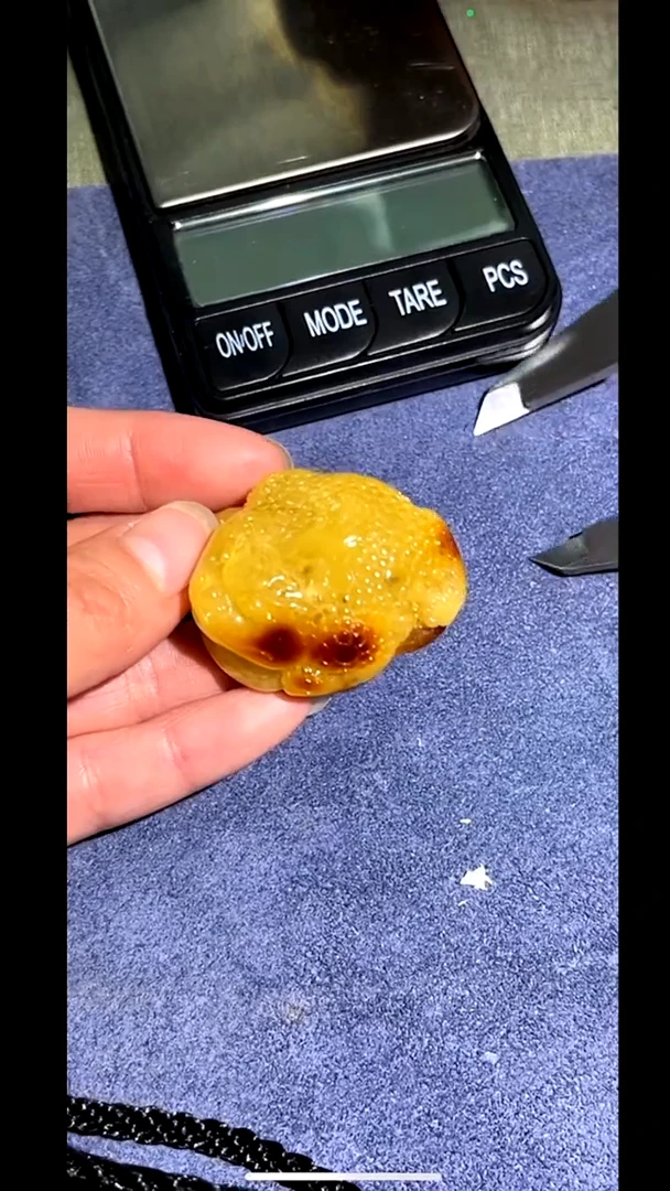 未镶嵌吊坠(不含链)蜜蜡pz526-52金蟾吊坠