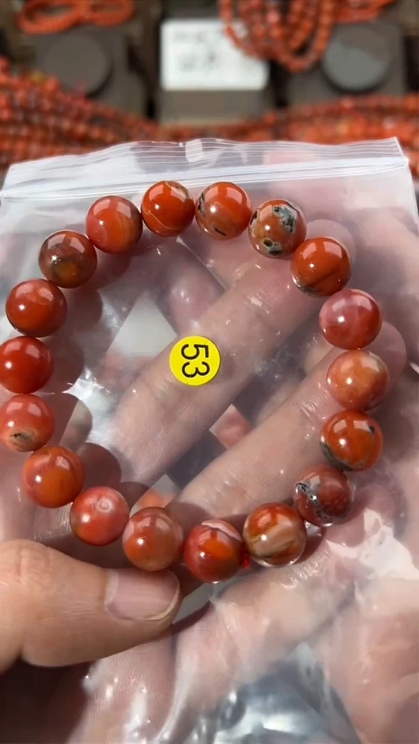 南红玛瑙手串未镶嵌11