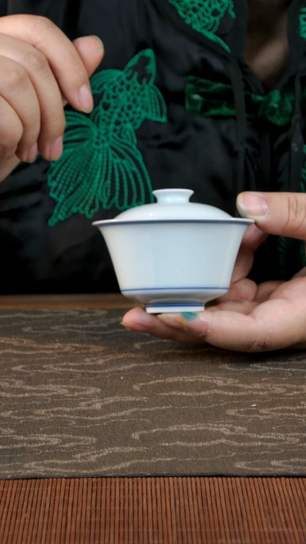 【闪购商品】双板桥柴窑双板桥柴窑小马蹄盖碗