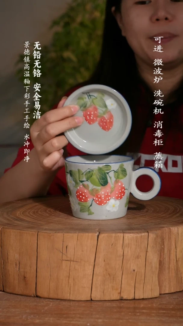 碗陶瓷景德镇高温瓷釉下彩手绘陶瓷