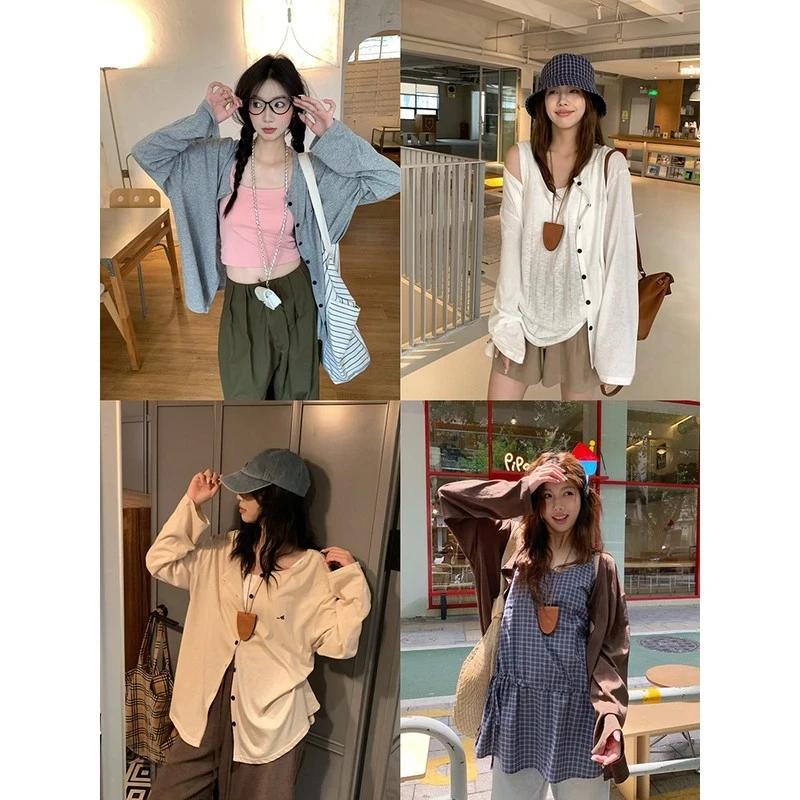 开衫2025夏季新款薄款慵懒凉感防晒外套女