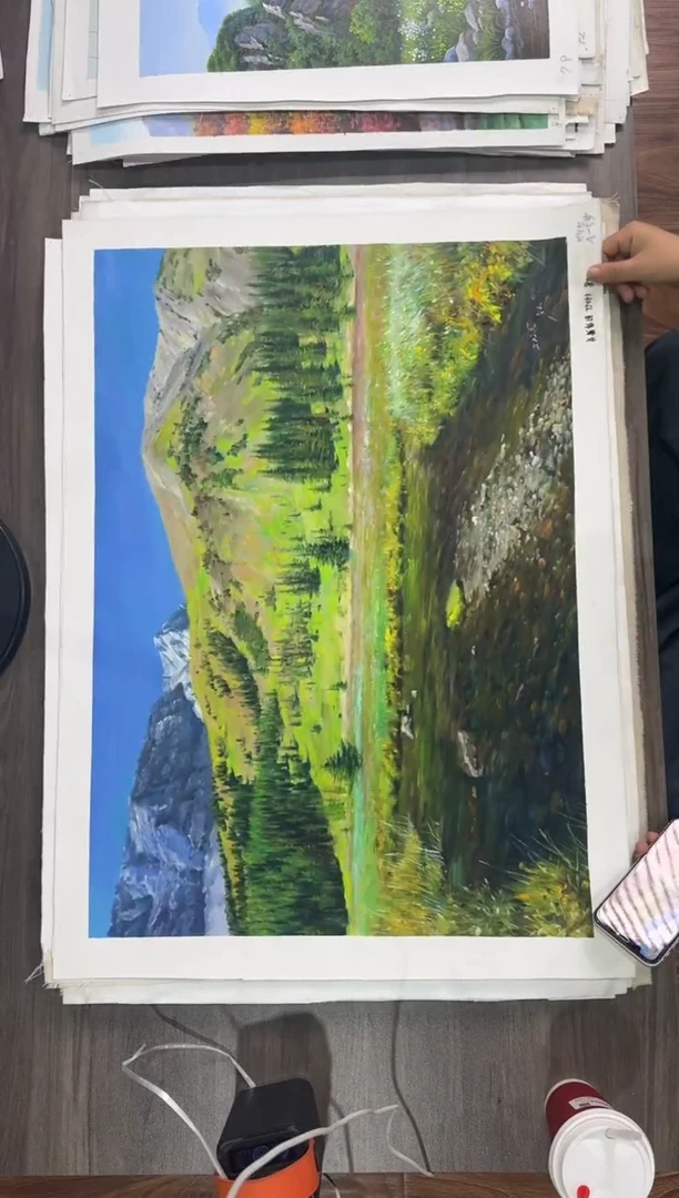 油画【74号】约50*70cm丨朝鲜原创纯手绘孤品油画丨顺丰包邮