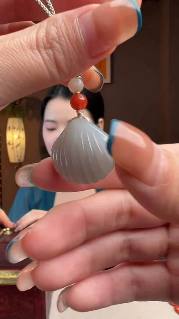 【闪购商品】和田玉颈饰未镶嵌和田玉烟紫吊坠