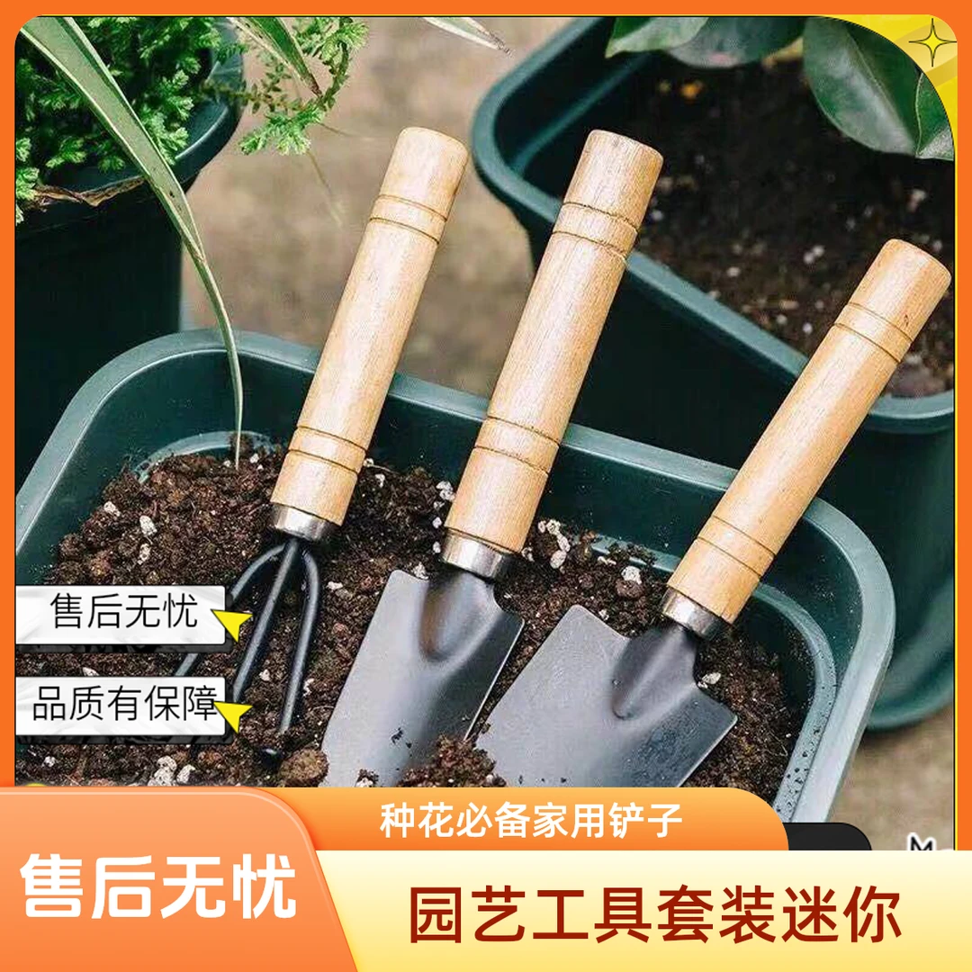 园艺工具铲子耙子铁锹种花种菜松土多肉植物用品套装