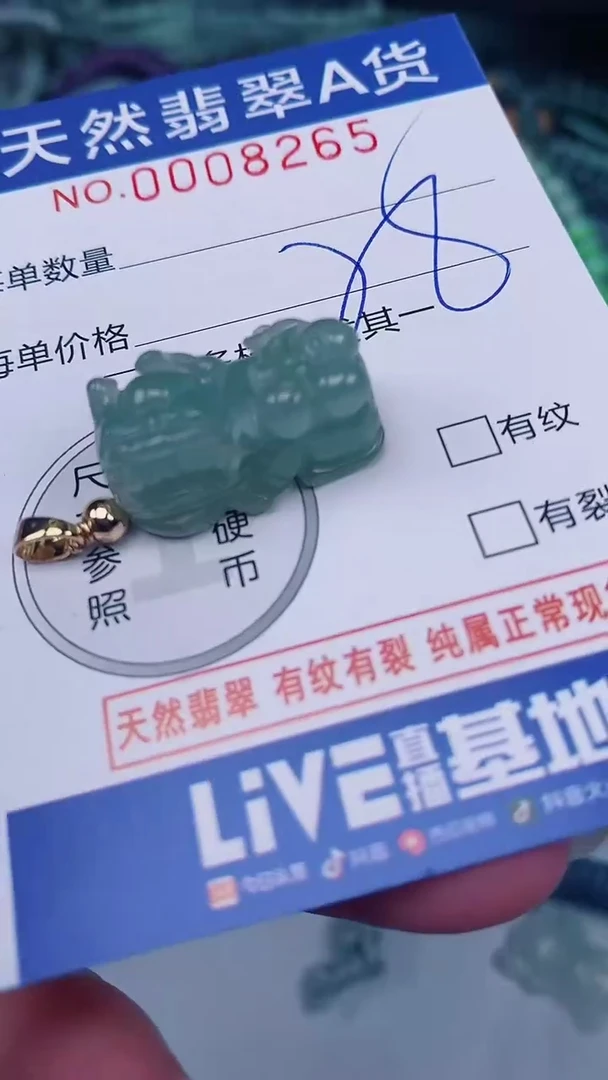 翡翠未镶嵌颈饰00008265