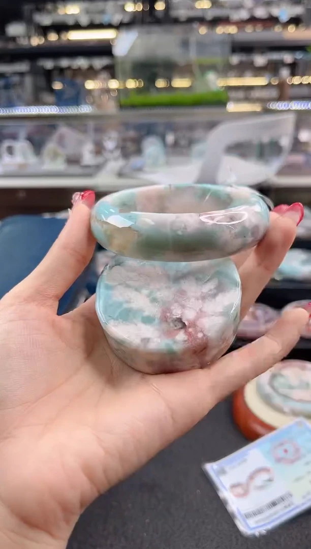 未镶嵌手镯石英质玉圈口（赠品镯心）